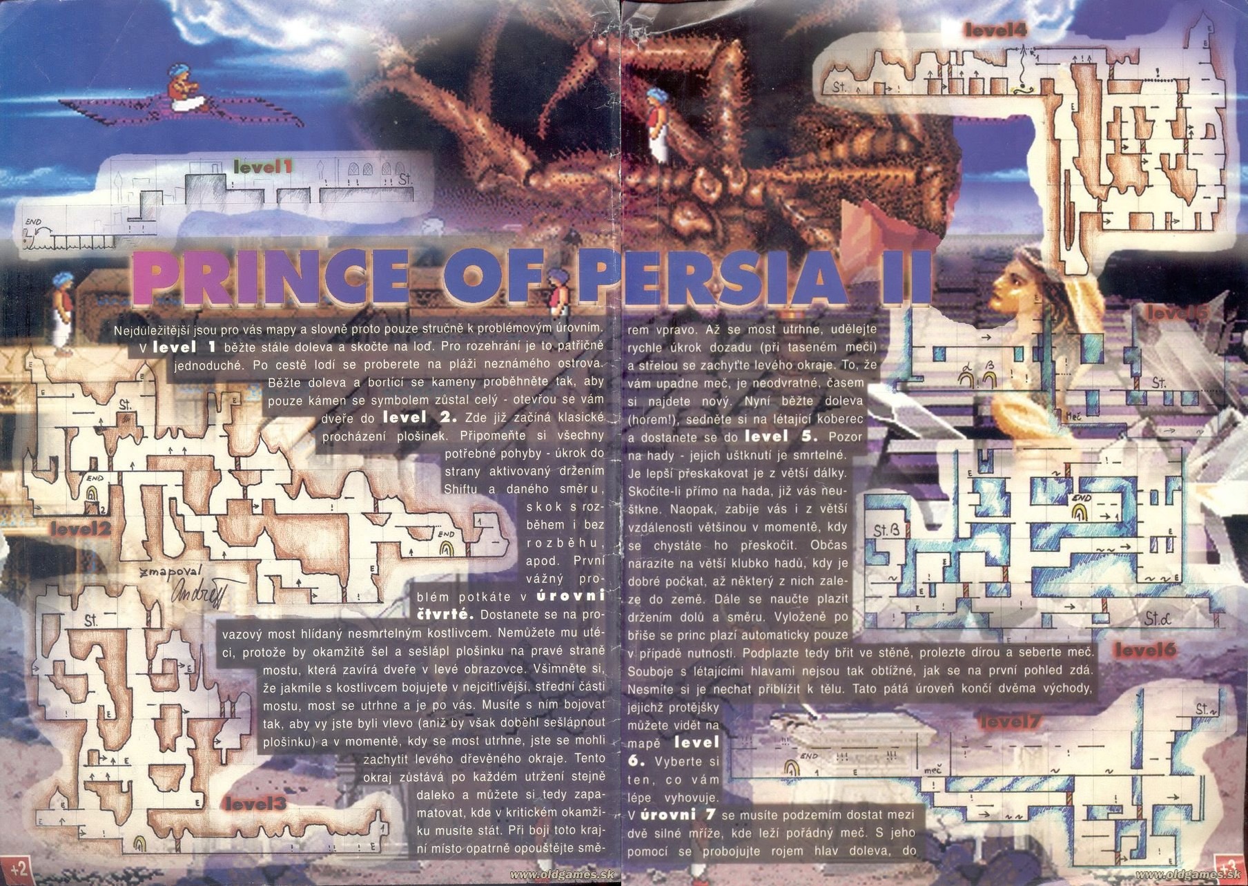 Prince of Persia 2 Maps