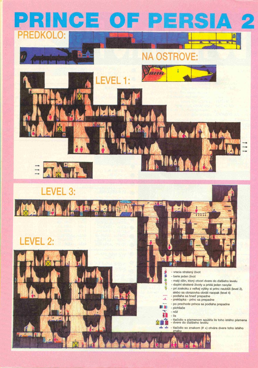 Prince of Persia 2 Maps