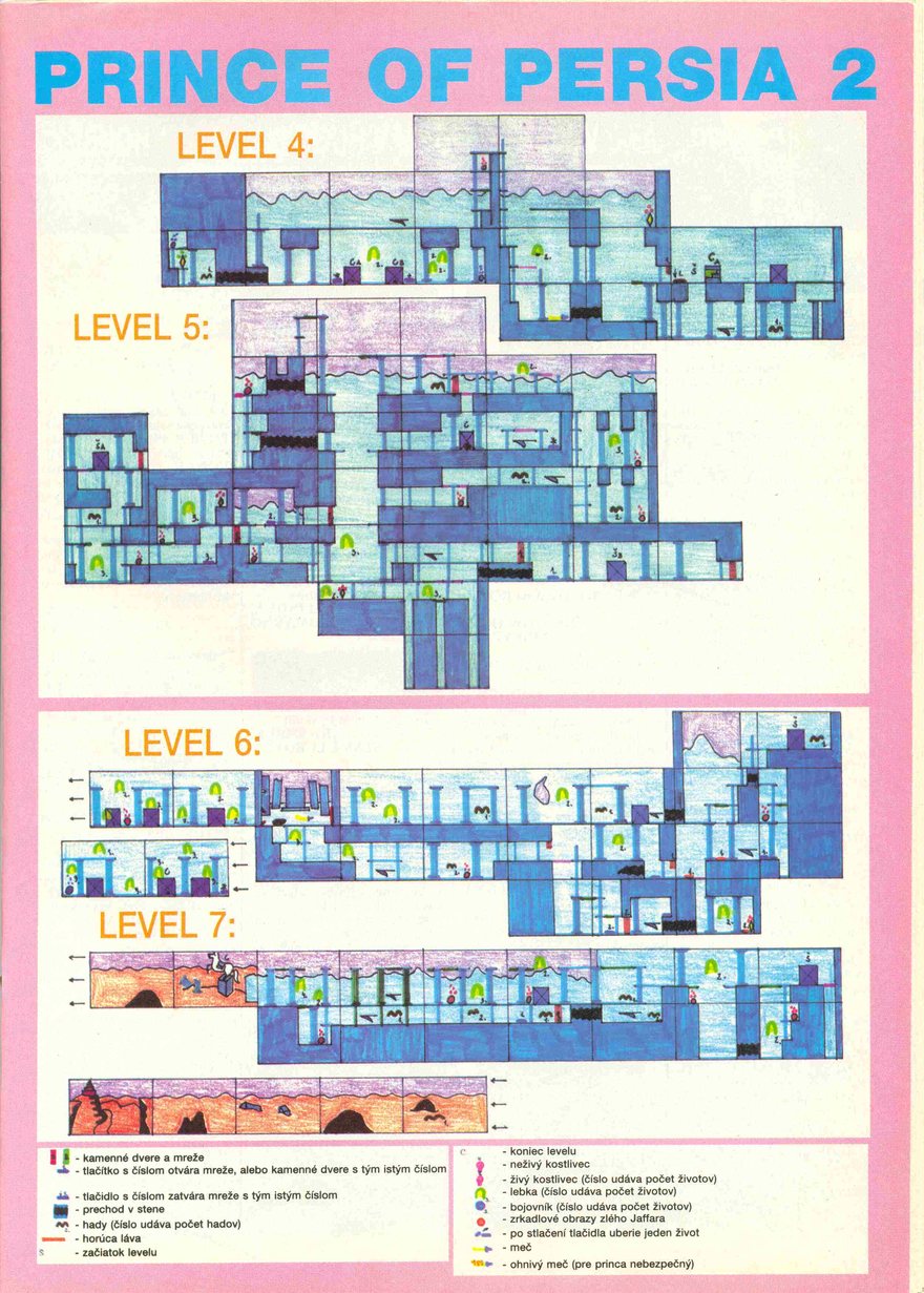 Prince of Persia 2 Maps